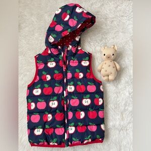 Gymboree Girl’s Adorable Apple Outdoor Hooded Vest